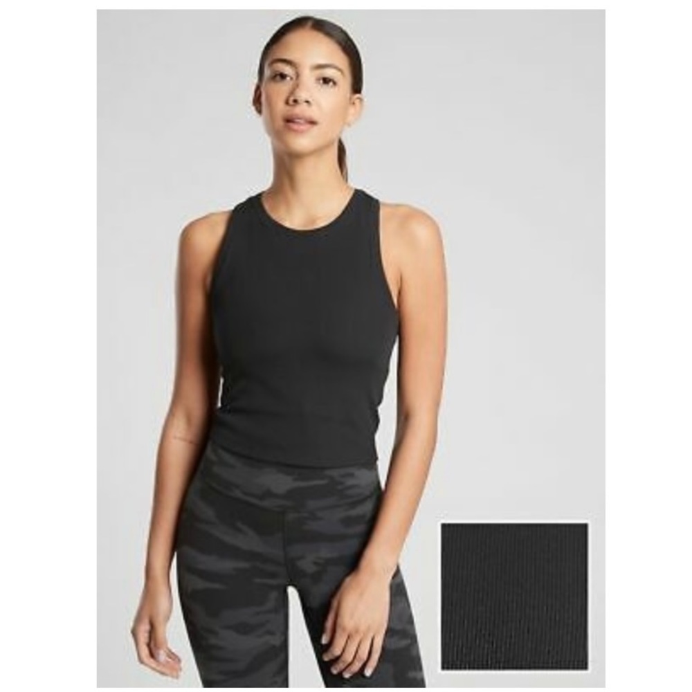 Athleta Shanti Crop Rib Tank